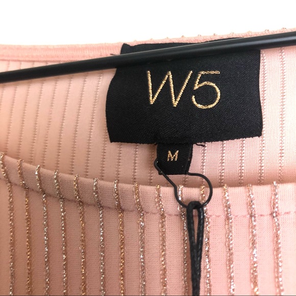 NWT Anthro W5 Metallic Pink Ruffle Sleeve Top - Picture 8 of 8